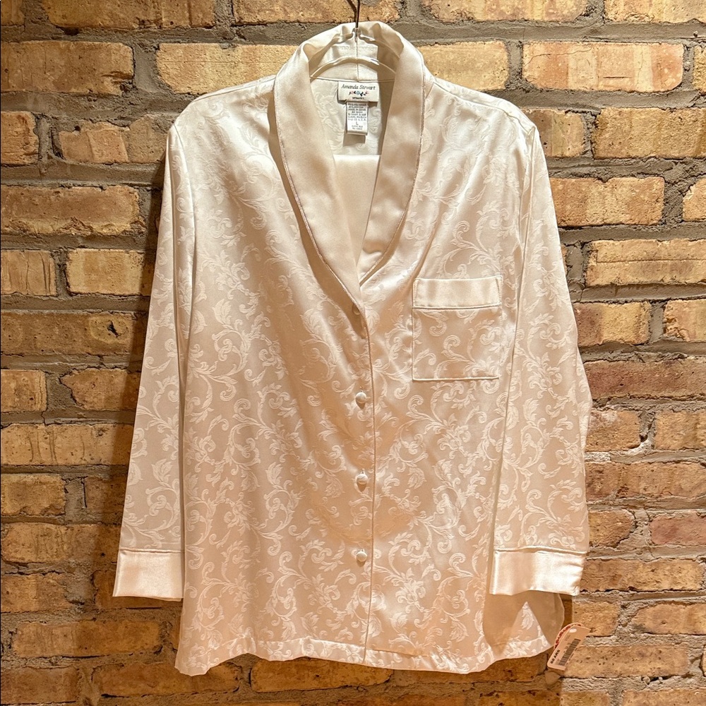 Amanda Stewart intimate sleepwear women’s size large PJs cream brand new